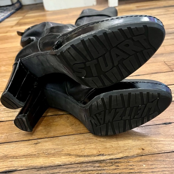 STUART WEITZMAN Buckley Over the Knee Leather Boots - Picture 9 of 12